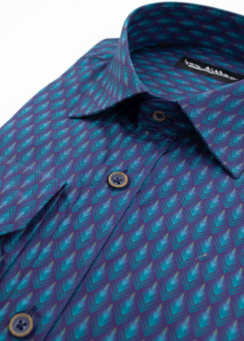 Arrowhead Print Shirt - Teal